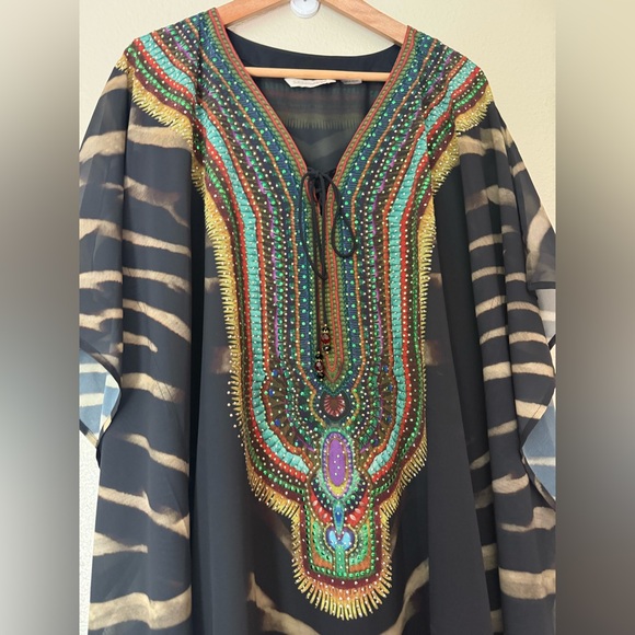 Soft Surroundings Kierra Multicolor Kaftan - Picture 5 of 8